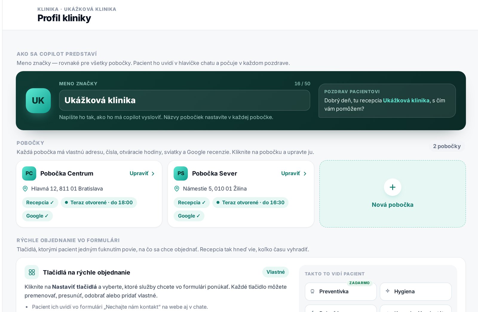 Profil kliniky